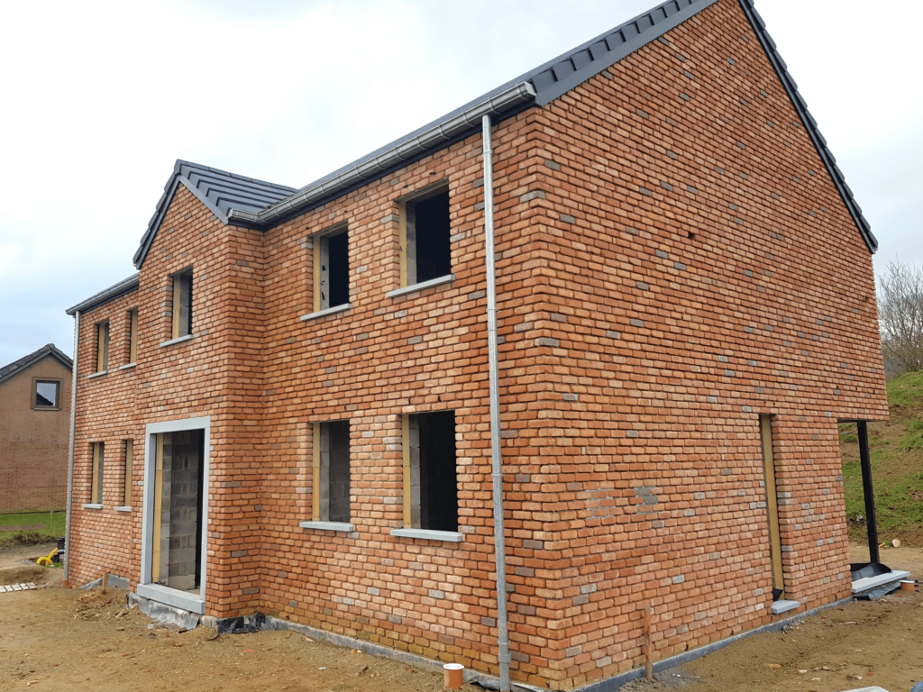 Construction d'une maison en briques à Sprimont - srl N.Willem